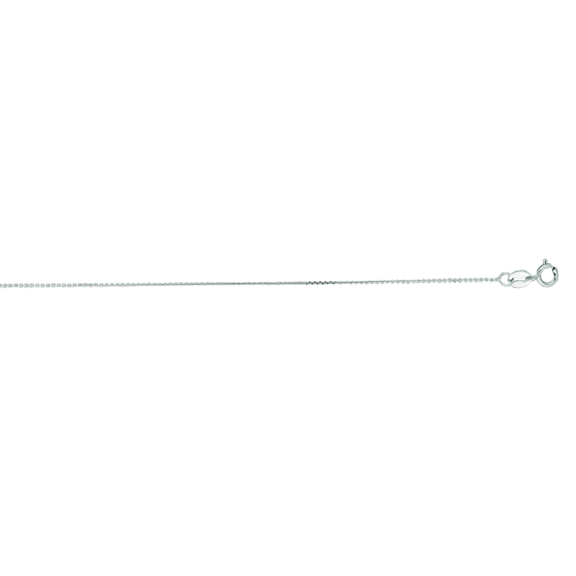 14K Gold 0.5mm Diamond Cut Flat Cable Chain Necklace for Women - Dainty Layering Jewelry for Everyday Wear & Special Occasions