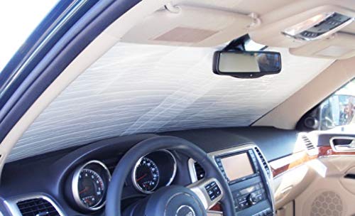 Custom Fit Windshield Sunshade for 2019-2023 Dodge Charger | UV Protection & Heat Shield | Made in USA | Perfect for Parking & Road Trips