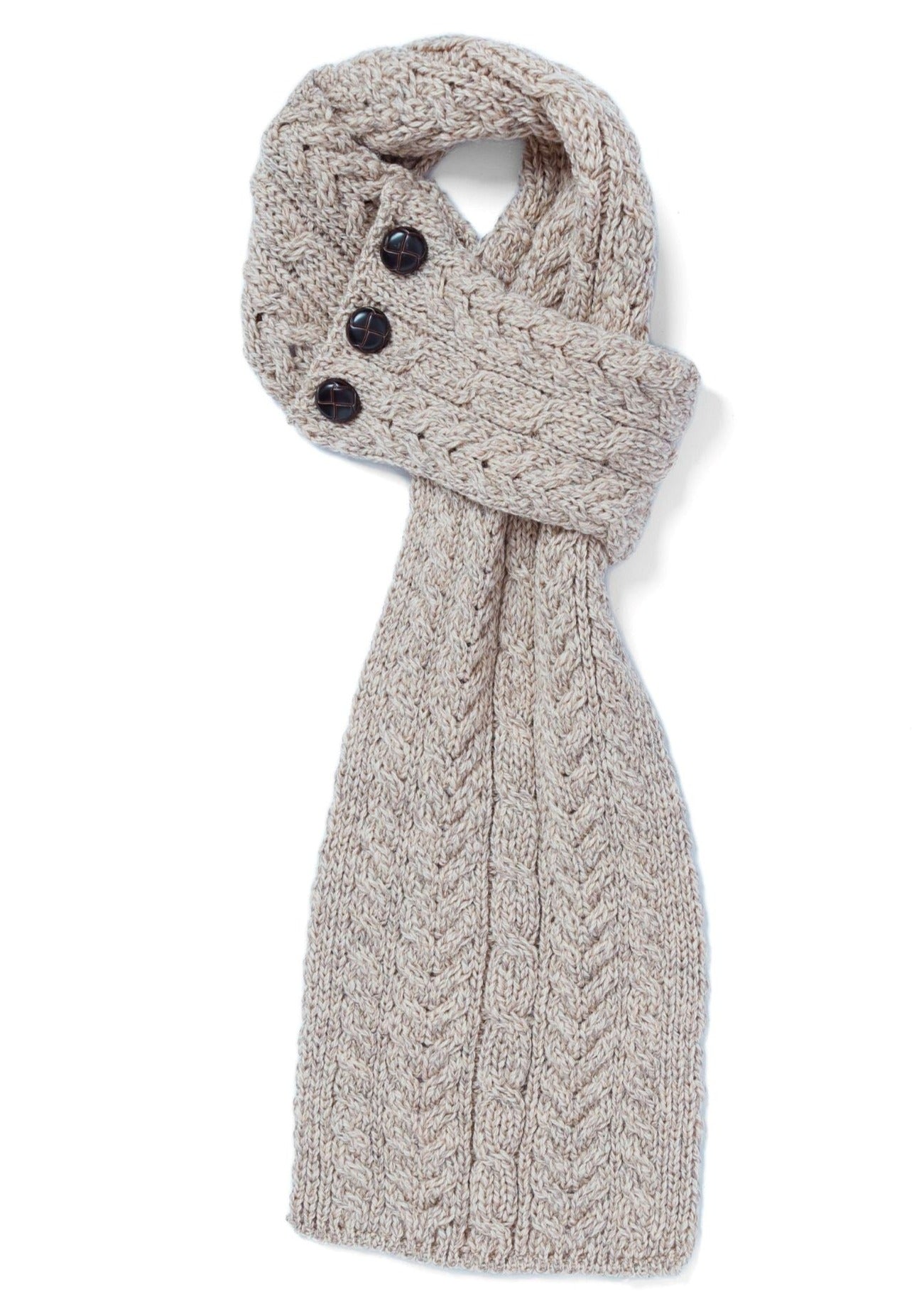 Aran Loop Scarf for Women - Soft & Warm Oatmeal Knit Infinity Scarf - Perfect for Fall, Winter & Outdoor Activities