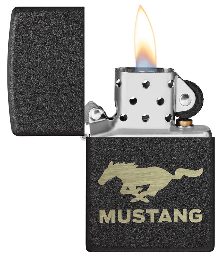 Zippo Ford Logo Windproof Lighter - Classic Collectible Metal Lighter for Outdoor Camping, Hiking & Everyday Carry (ECT)