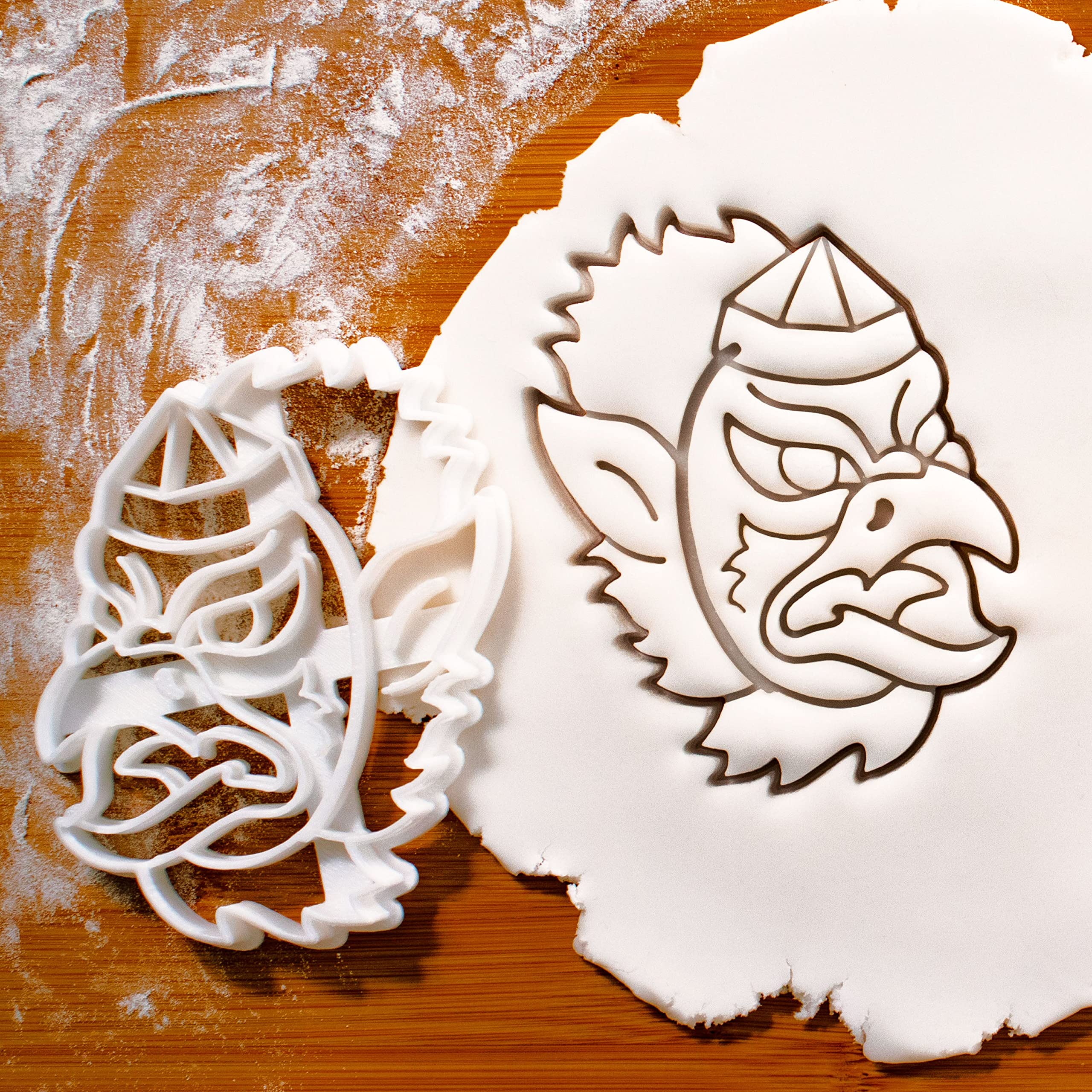 Premium Set of 2 Japanese Cookie Cutters - Tengu Mask & Karasu Mask Designs for Baking, DIY Crafts & Party Decorations | Perfect for Halloween, Anime Themed Events & Japanese Culture Enthusiasts