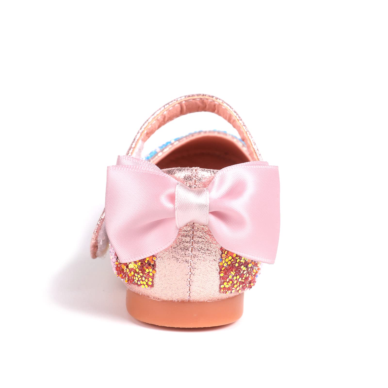 Sparkly Mary Jane Low Heel Shoes for Girls - Toddler Princess Dress Pumps for Weddings, Parties & Special Occasions | Perfect Flower Girl & Pageant Shoes