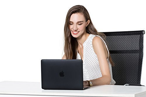 MOSISO Hard Shell Case for MacBook 12-inch Retina Display (A1534, 2015-2017) - Protective Plastic Cover with Keyboard Skin in Black | Perfect for Travel, Work & School Use