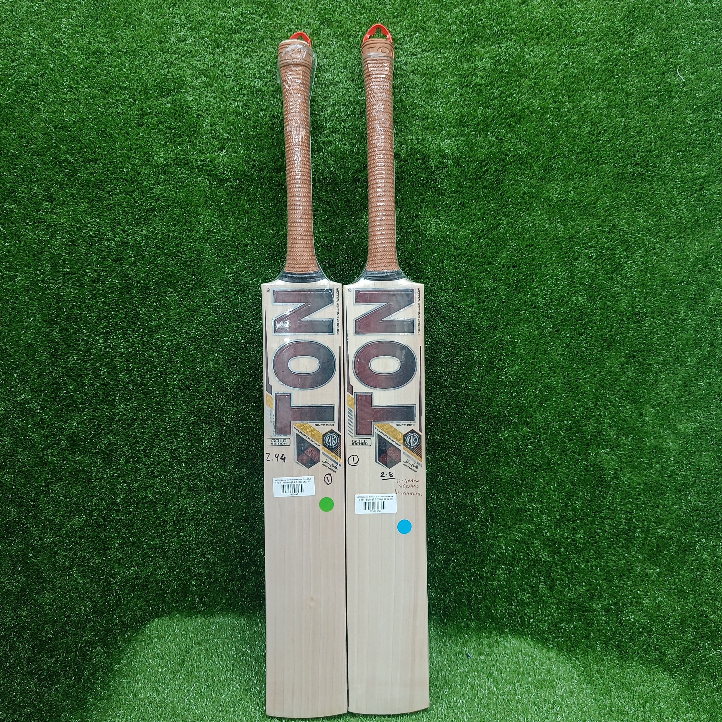 SS TON Johnny Bairstow Gold Edition Cricket Bat - Professional Grade English Willow Bat for Cricket Players - Perfect for Matches, Training & Club Games