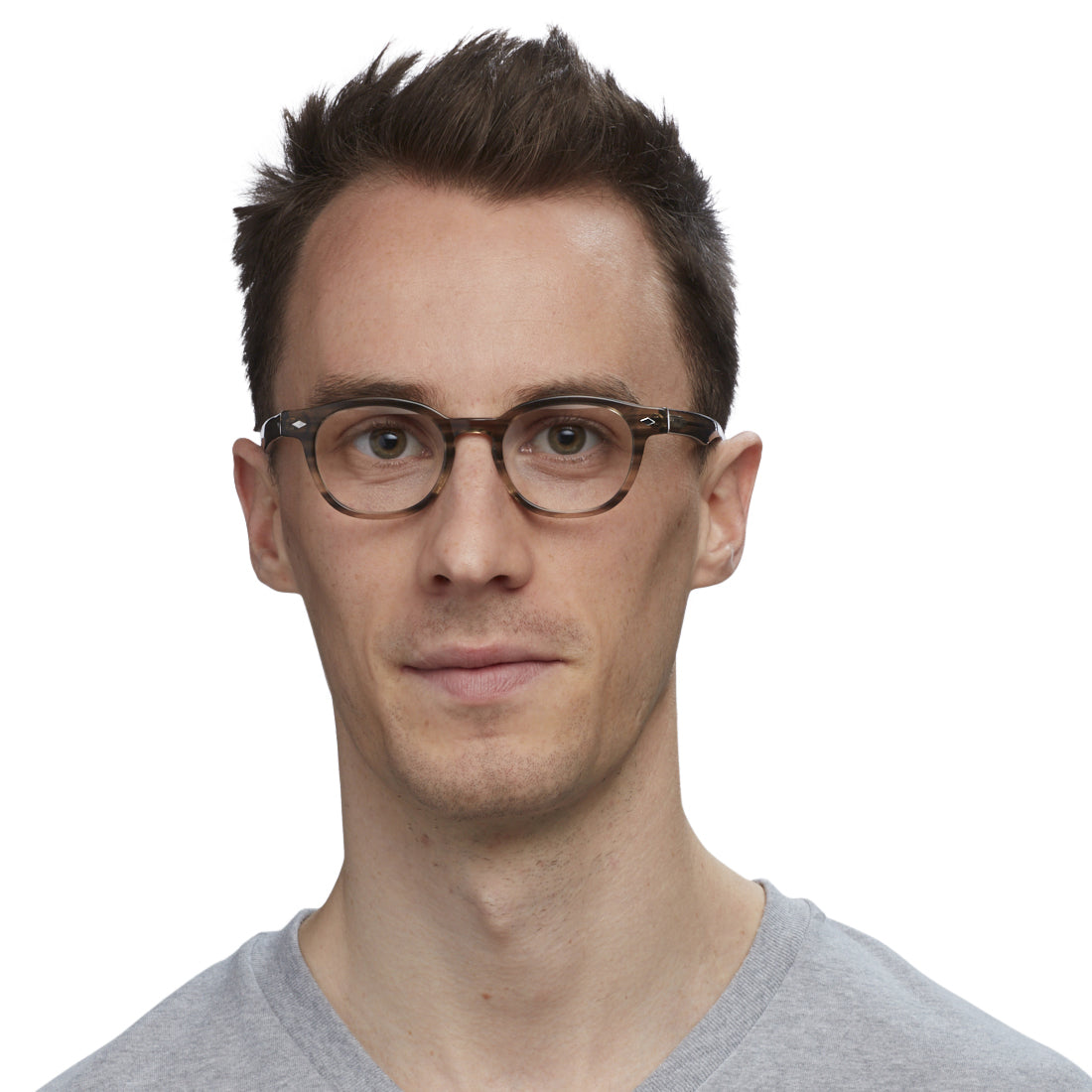 Bitty Witty Color 19 Tortoise Shell Acetate Eyeglass Frames with Black Temples - Lightweight & Stylish Reading Glasses for Women & Men, Perfect for Office, Reading & Daily Wear
