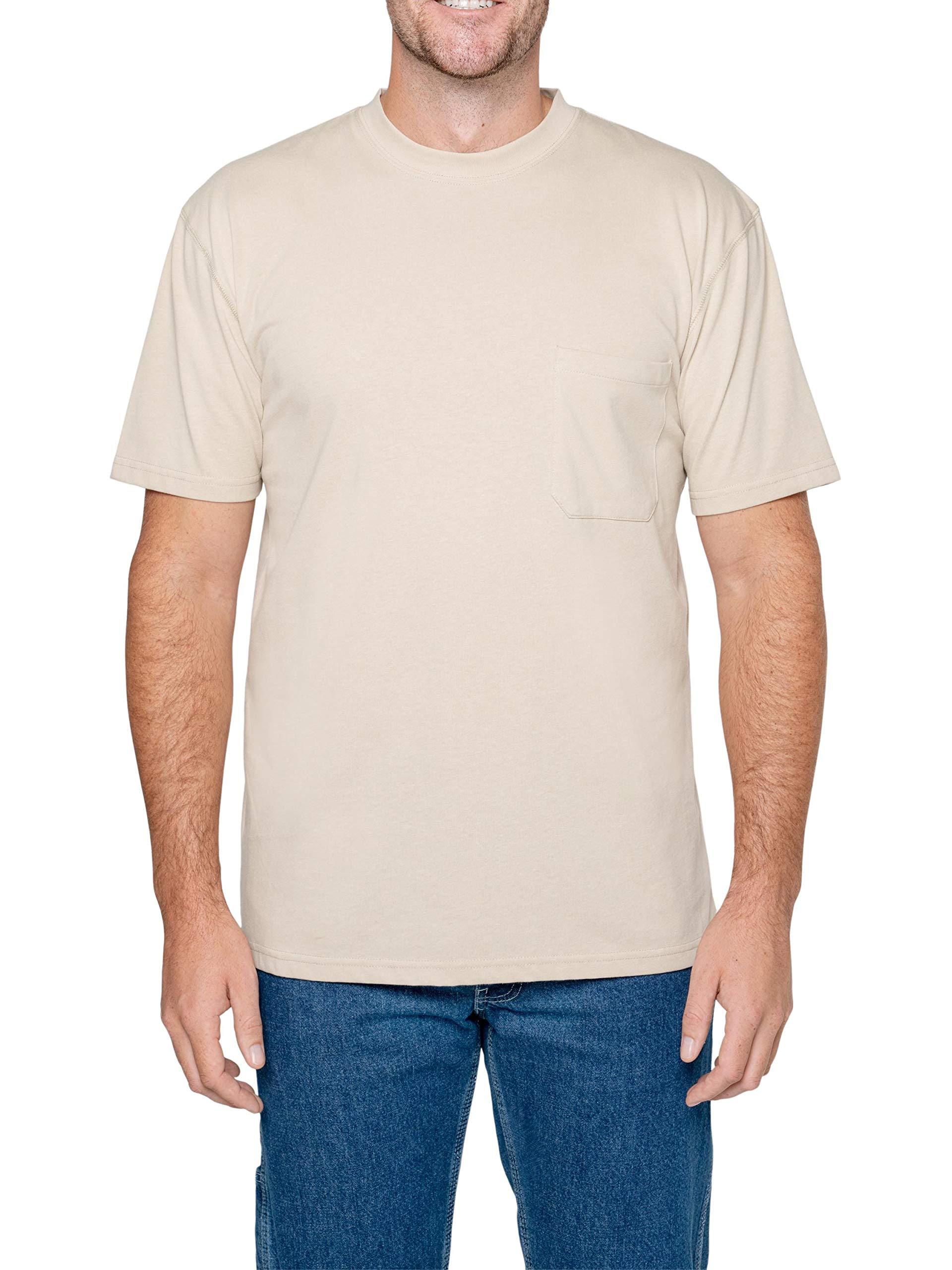Men's UPF 30+ Quick-Dry Short Sleeve Pocket T-Shirt with Insect Repellent - Bug & Tick Protection for Hiking, Camping & Outdoor Activities