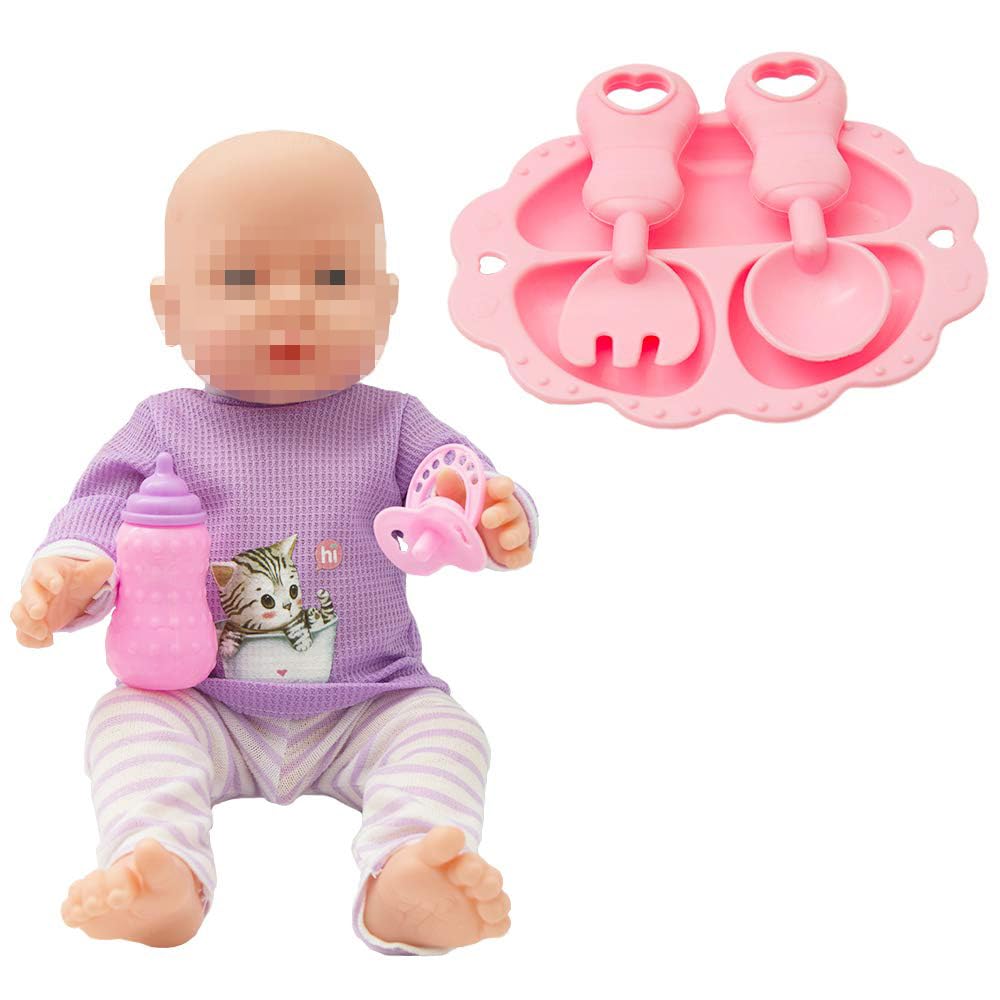 SOTOGO 34-Piece Baby Doll Care Set - Feeding & Changing Accessories for Toddlers - Includes Bottle, Diapers, Comb & More - Perfect for Pretend Play & Role-Playing Games (Doll Not Included) - Great Gift for 3+ Year Old Girls