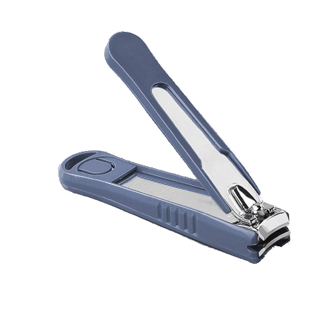 QYTECzjd Professional Toe Nail Clippers for Adults - Carbon Steel Blue Nail Clipper (18x93mm) with Carrying Case - Perfect for Travel, Home, and Pedicure Care