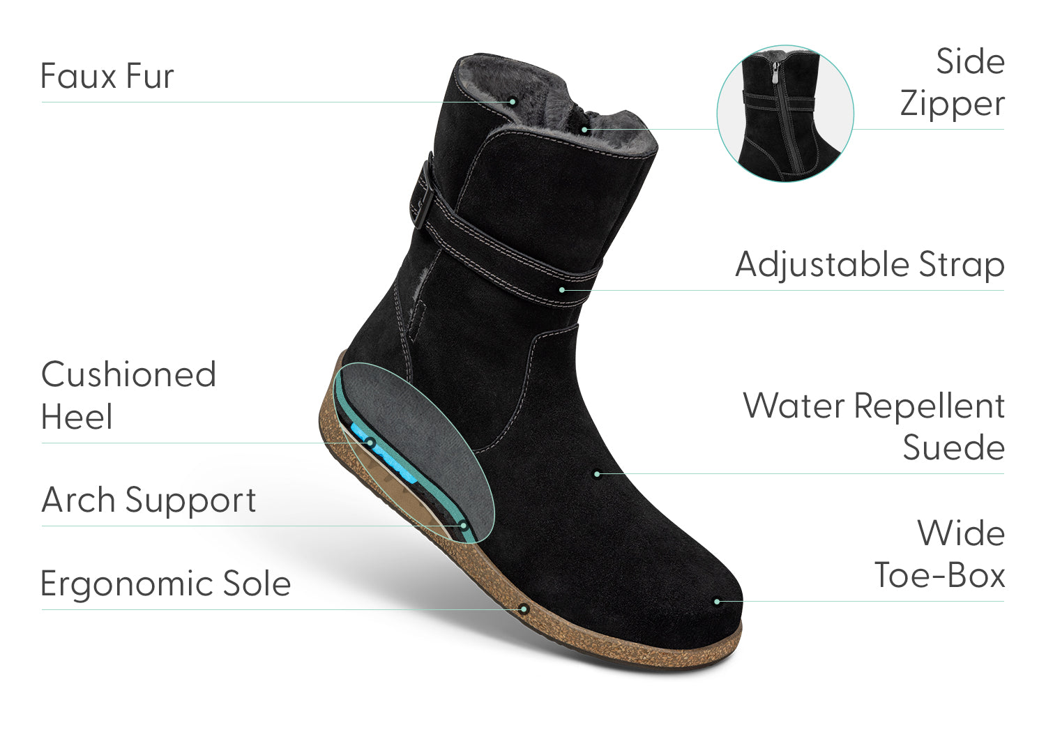 Claire Black - Stylish and Comfortable Women's Fashion for Everyday Wear | Perfect for Work, Casual Outings, and Special Occasions