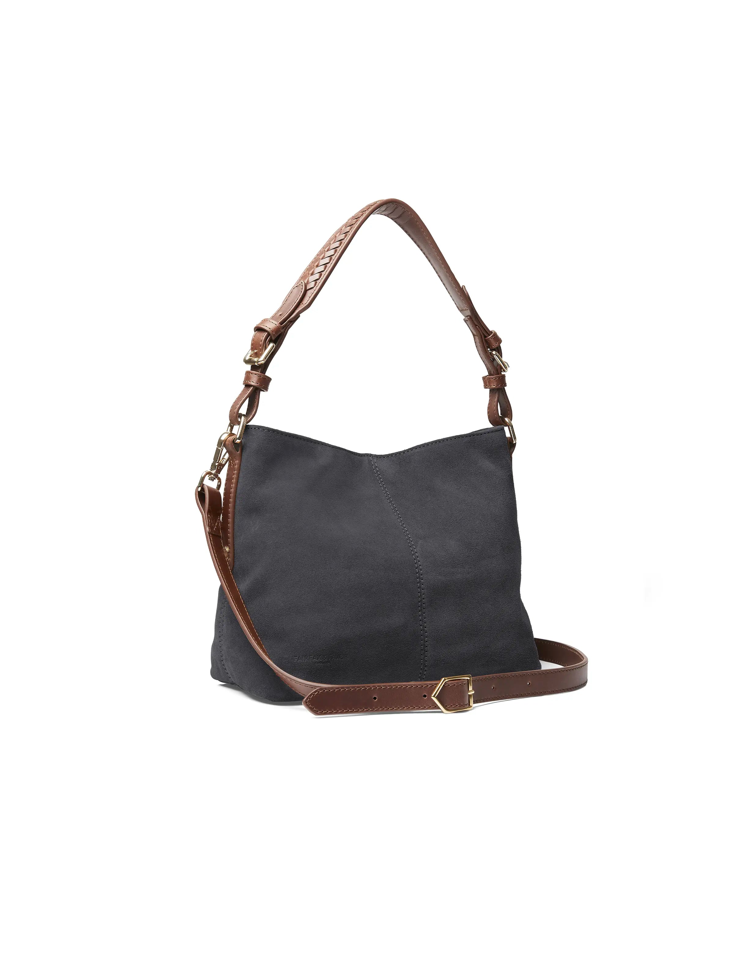Mini Tetbury Grey Suede Handbag - Stylish Crossbody Purse for Women | Perfect for Work, Travel & Evening Out