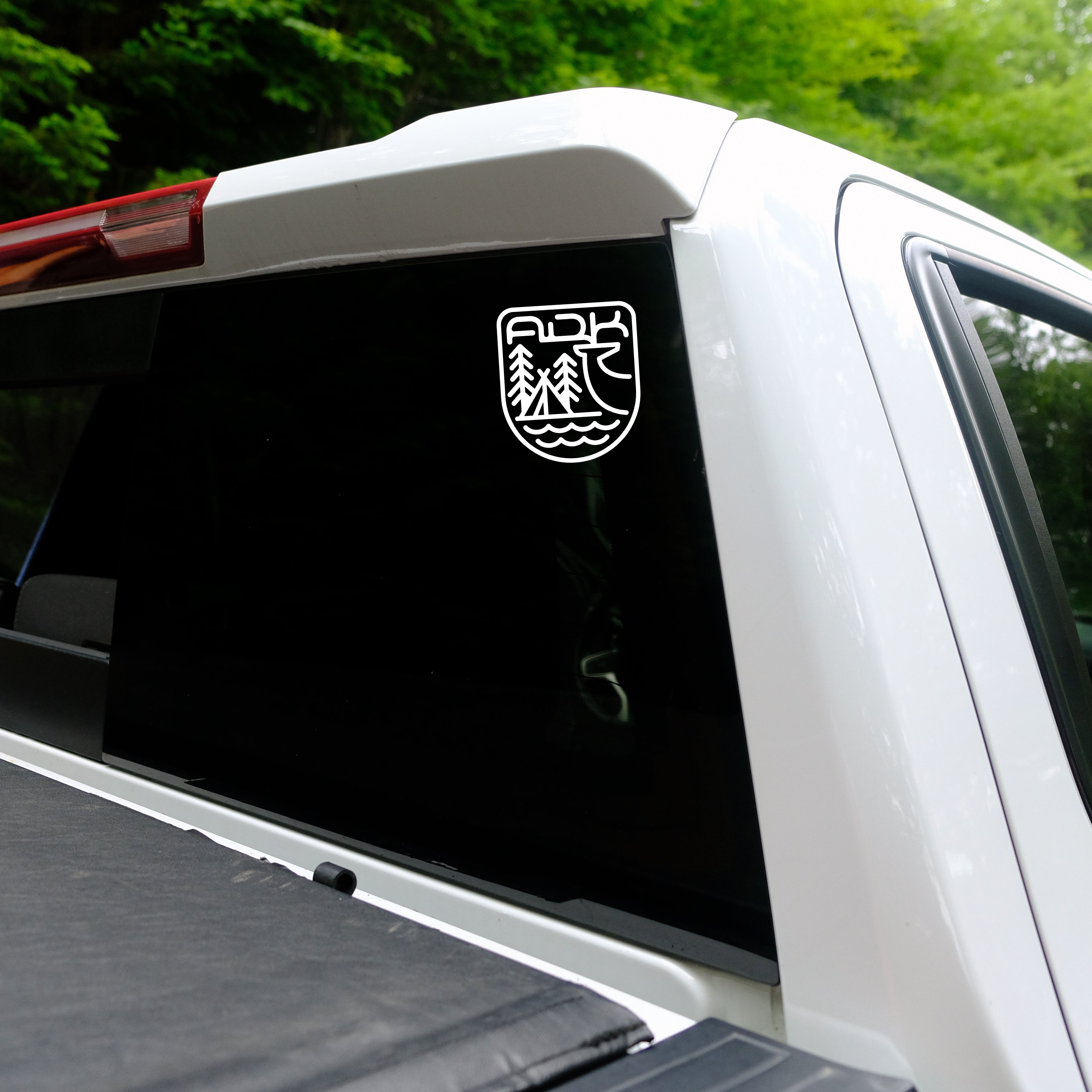 ADK Backwoods Vinyl Transfer Decal Stickers - Waterproof & Durable for Cars, Laptops, Windows - Perfect for Outdoor Enthusiasts & Nature Lovers
