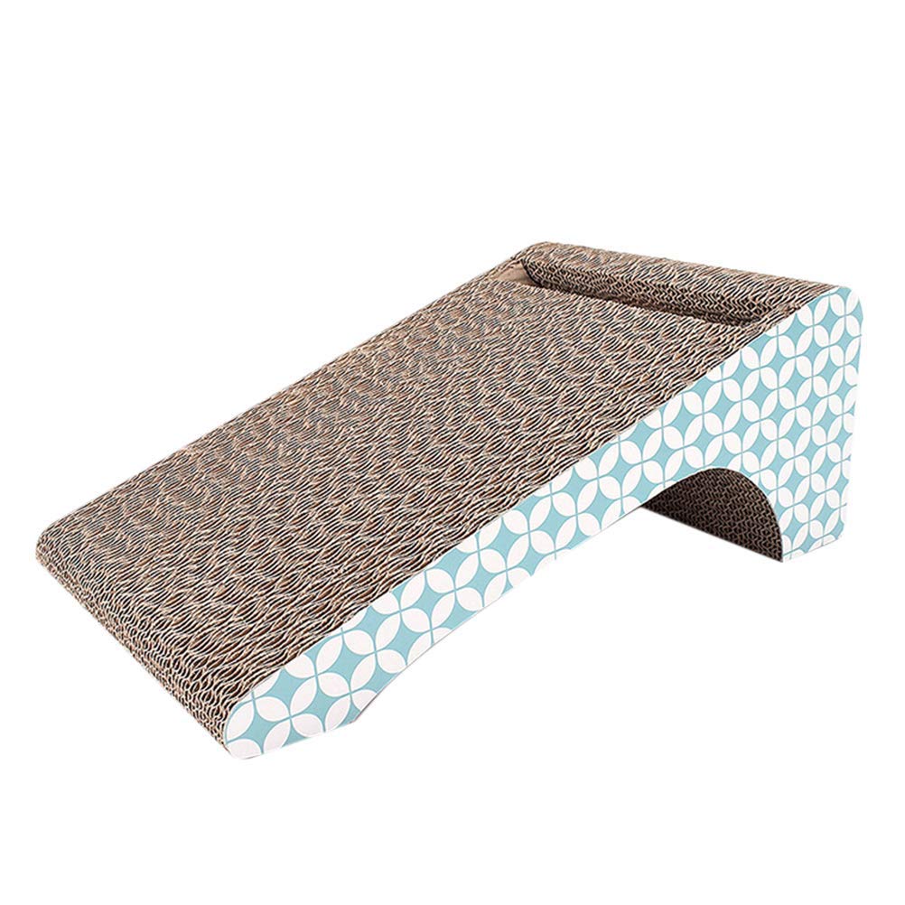 Durable Corrugated Cardboard Cat Scratcher with Bell - Natural Cat Scratching Board for Healthy Claws - Perfect for Indoor Cats, Kittens & Playtime