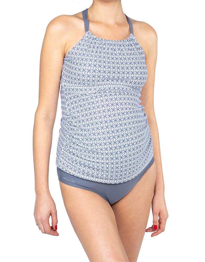 Oceanlily High Waist Maternity Swim Bottoms - Over The Belly Pregnancy Swimwear for Women | Perfect for Beach, Pool & Maternity Photos