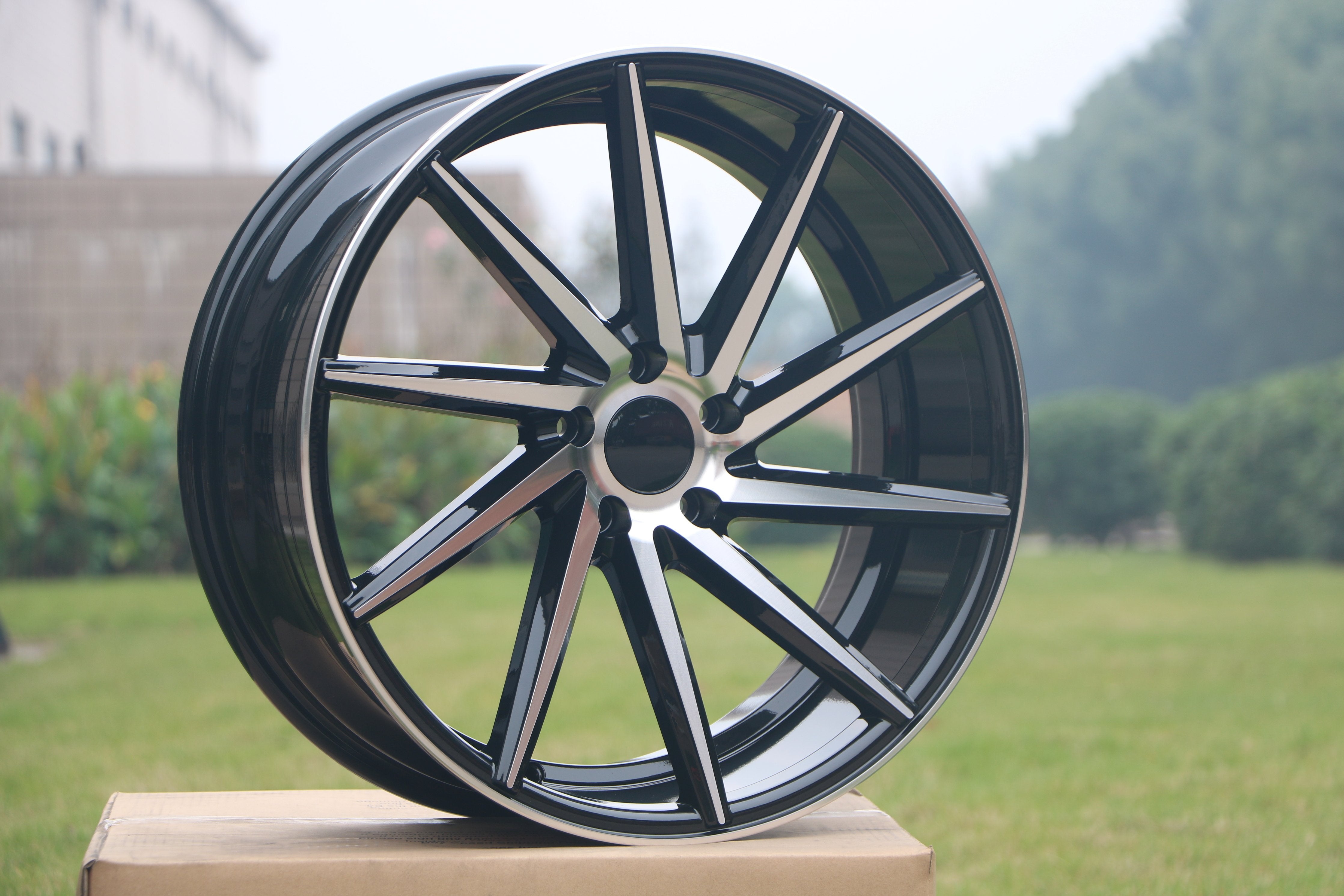 19-Inch Swirl Style Alloy Wheels - Premium Car Rims for Sedans & SUVs - Enhance Your Vehicle's Style & Performance for Street Driving & Car Shows