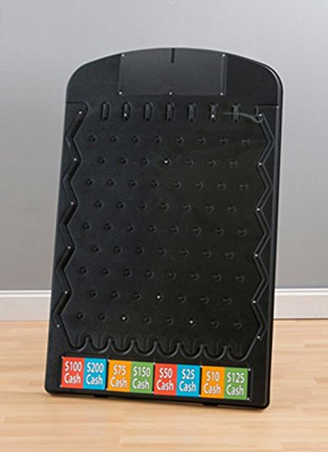 Black Prize Drop Plinko Board for Marketing Events, Trade Shows & Promotions - Durable Game Board for Contests, Fundraisers & Casino Nights (Model 80002)