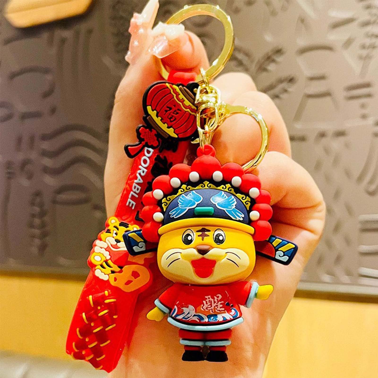 Stylish Tiger Keychain for Women - Chinese Zodiac Animal Key Ring, Trendy Gift for Teen Girls - Perfect for Backpacks, Purses & Keychains - Under $5