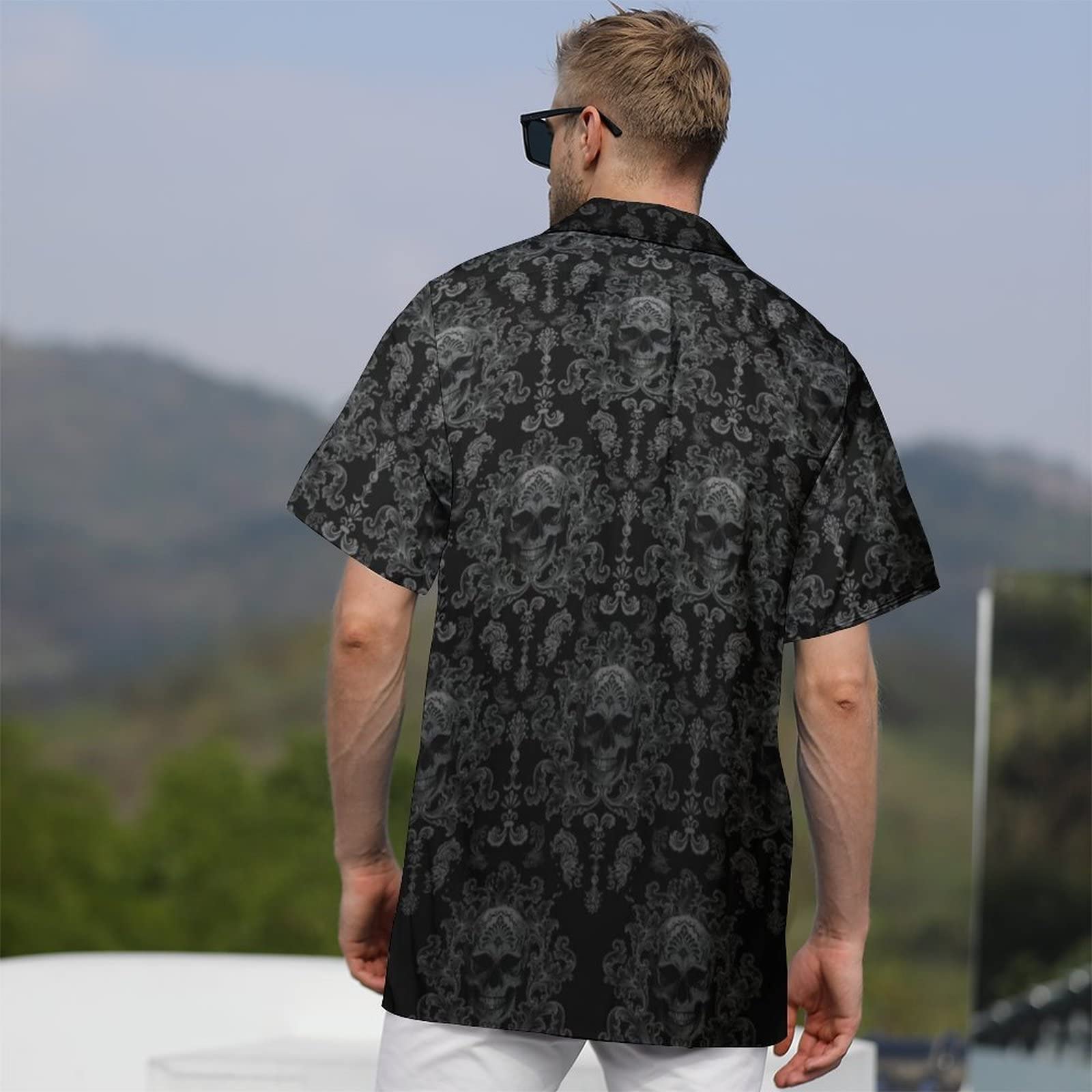 Men's Short Sleeve Button Down Hawaiian Shirts - Tropical Printed Casual Party Shirt for Summer Vacation, Beach Outings & Luau Events