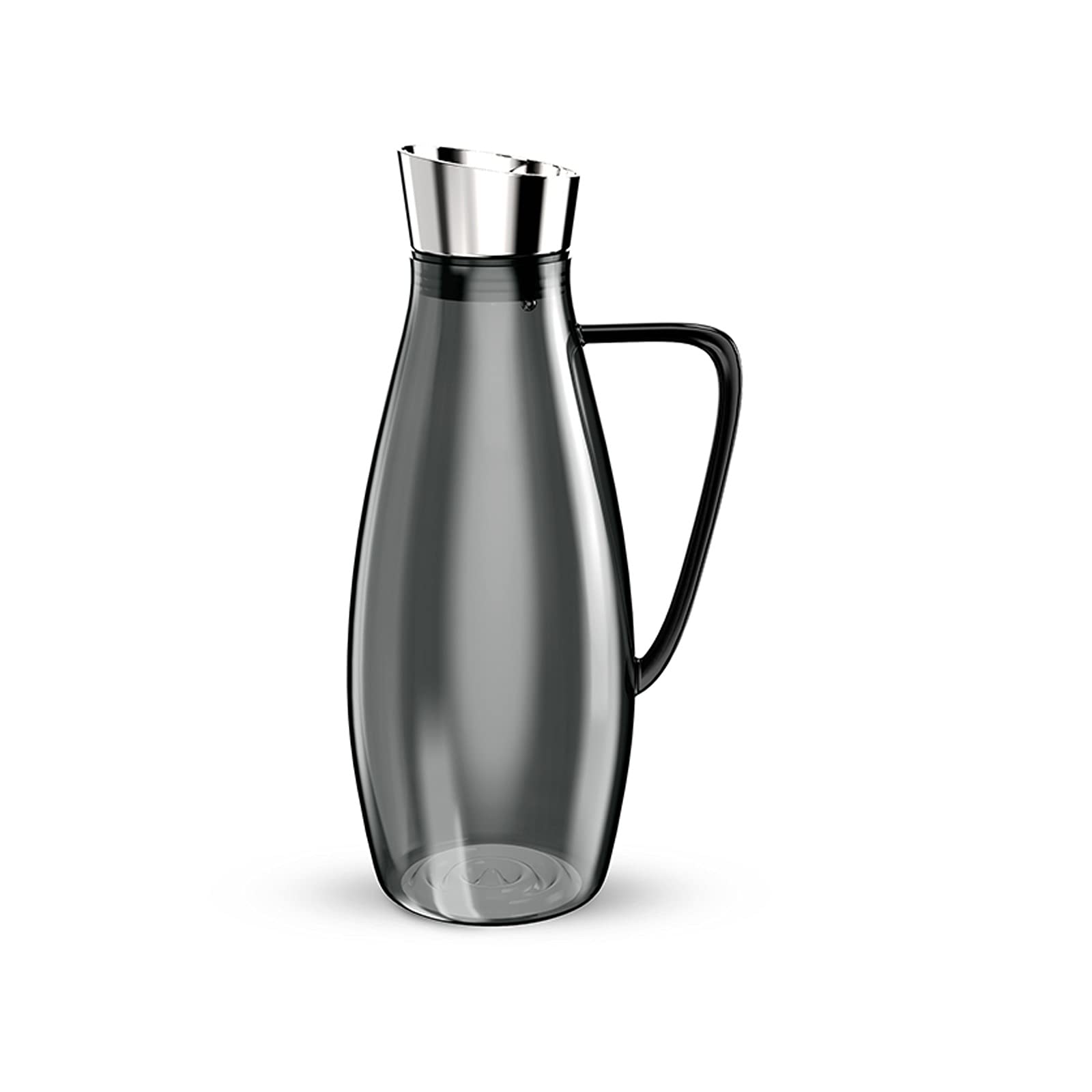 Borosilicate Glass Water Pitcher with Anti-Scald Handle - 68oz Large Capacity Jug for Juice, Milk, Hot & Cold Beverages - Durable & BPA-Free for Kitchen, Dining, Office & Outdoor Use (Black)