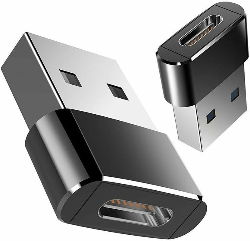 USB 3.1 Type C Female to USB 3.0 Male Adapter - Thunderbolt 4 OTG Power Cable Converter for Samsung Galaxy, Smartphones & Laptops (Black) - Perfect for Charging, Data Transfer & Device Connectivity