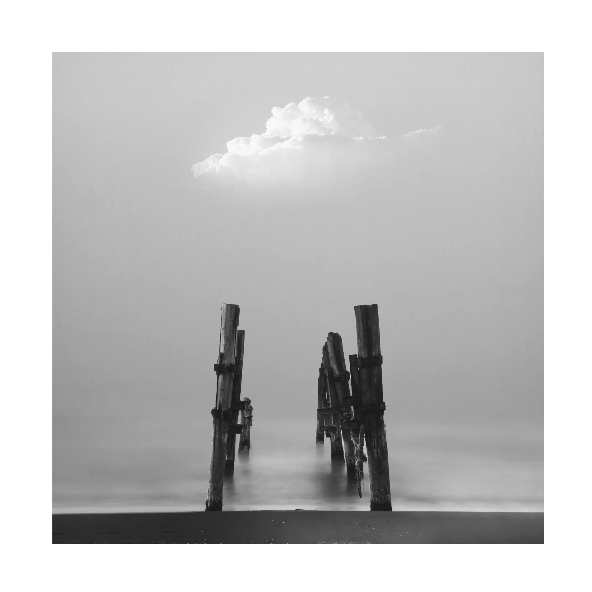 Trademark Fine Art 'Far Away' Canvas Wall Art by Asef Azimaie - Modern Landscape Painting for Living Room, Bedroom & Office Decor