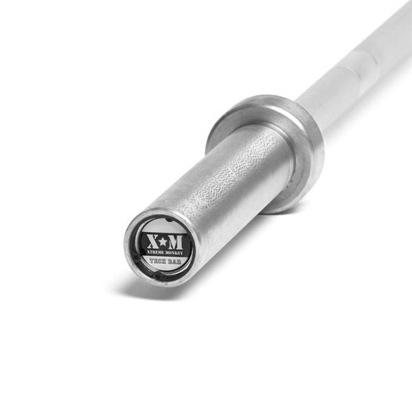 XM Fitness Aluminum Tech Bar - Olympic Weightlifting Bar for CrossFit & Powerlifting - Perfect for Home Gym & Professional Training