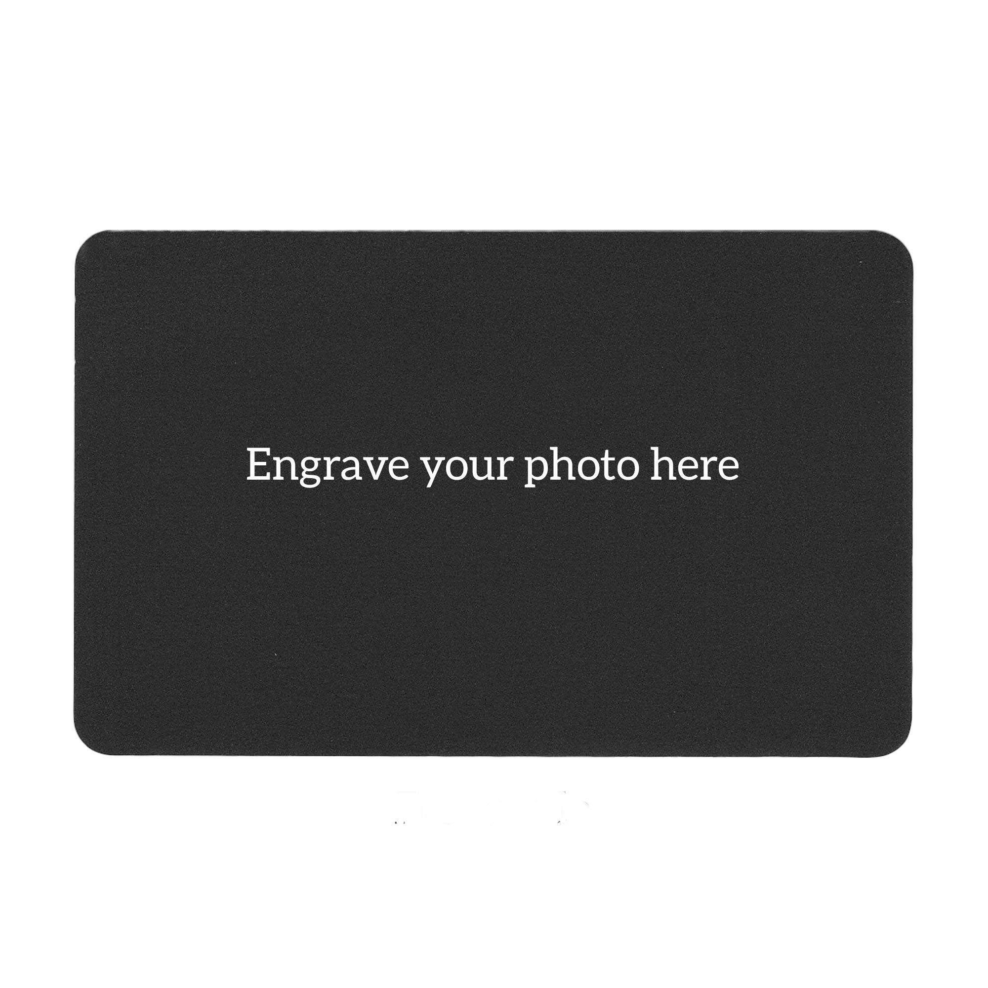 Personalized Engraved Wallet Insert Card with Custom Photo & Text - Perfect for Anniversaries, Weddings & Romantic Gifts