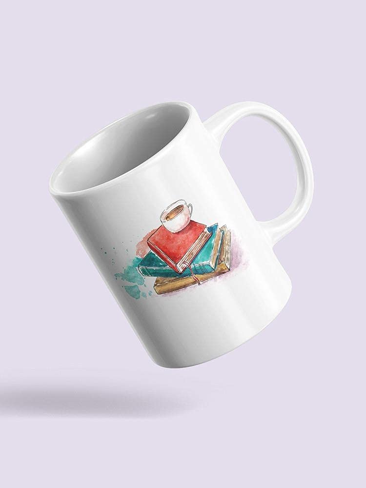 Smartprints Books Sketch Mug - Ceramic Coffee Cup with Unique Book Design - Perfect for Book Lovers, Writers & Readers - Great Gift for Tea, Coffee & Hot Chocolate Lovers - Ideal for Home, Office & Library Use