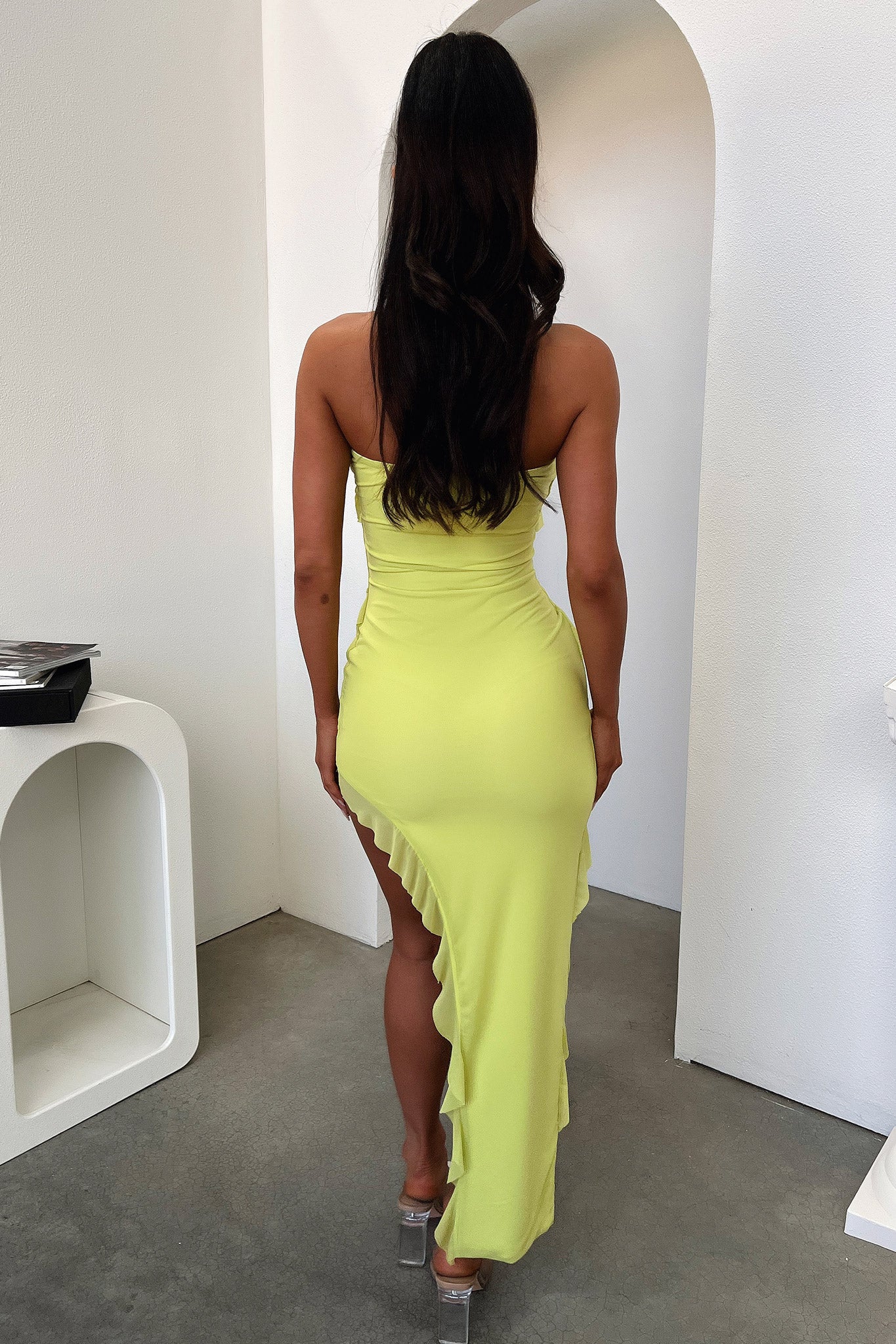 J'adore Women's Dress in Lime Green - Elegant & Comfortable Summer Dress for Casual Outings, Parties & Beach Wear