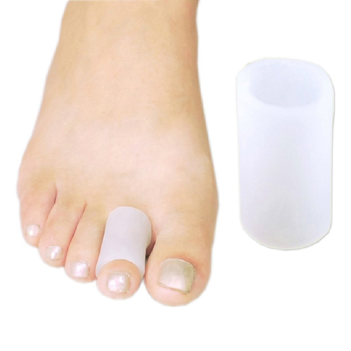 HEALLILY Gel Toe Separators for Bunions - Soft Silicone Toe Straighteners & Correctors (Size S) - Relieves Foot Pain, Ideal for Yoga, Running & Daily Comfort