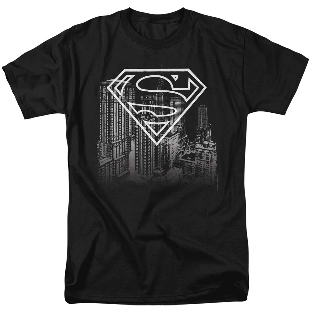 Superman Skyline Graphic Unisex T-Shirt for Men & Women - Casual Wear, Superhero Fan Gift, Comic Con Outfit