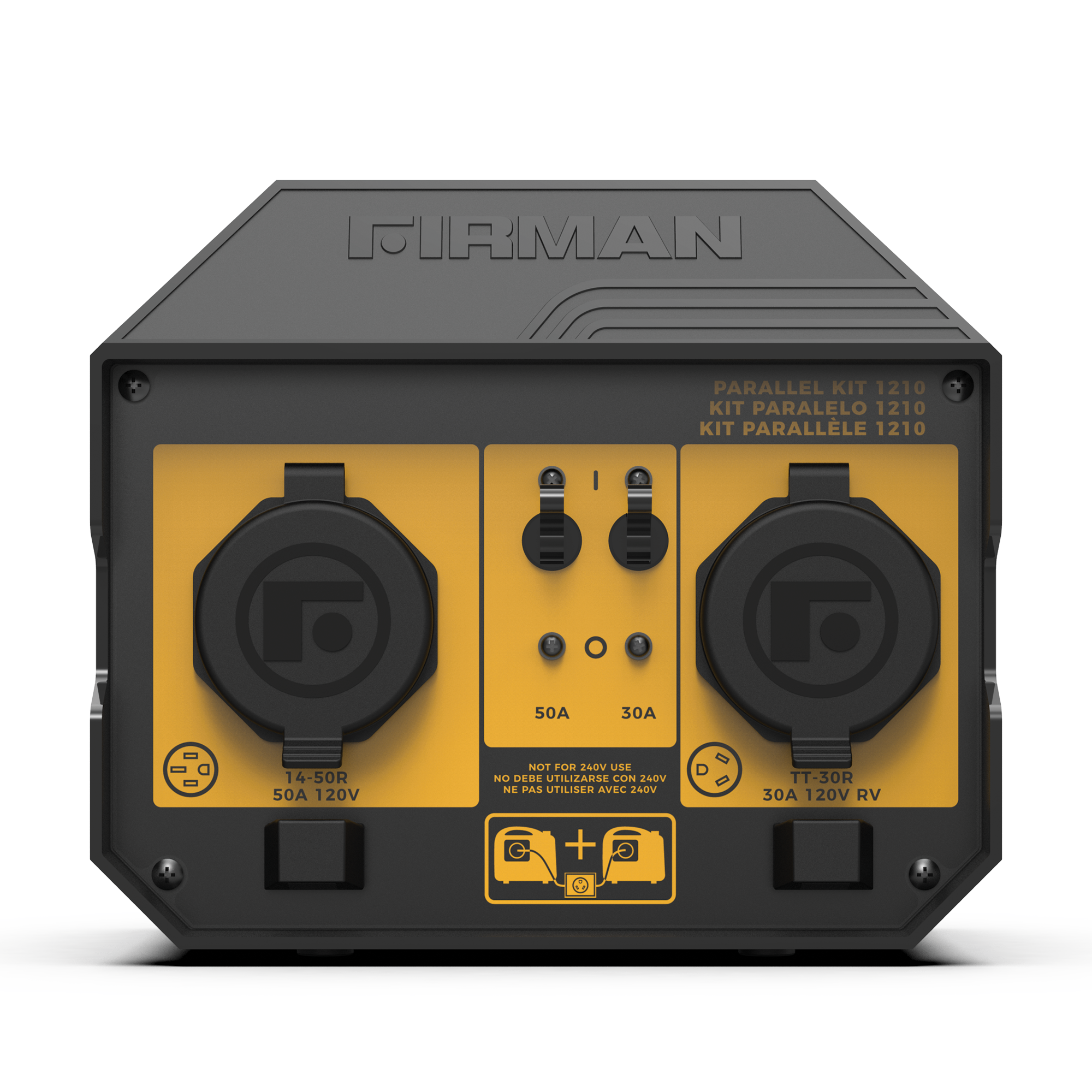 50A Portable Generator Parallel Kit - Dual Power Connection for Home & Outdoor Use - Perfect for Camping, RV, and Emergency Backup Power