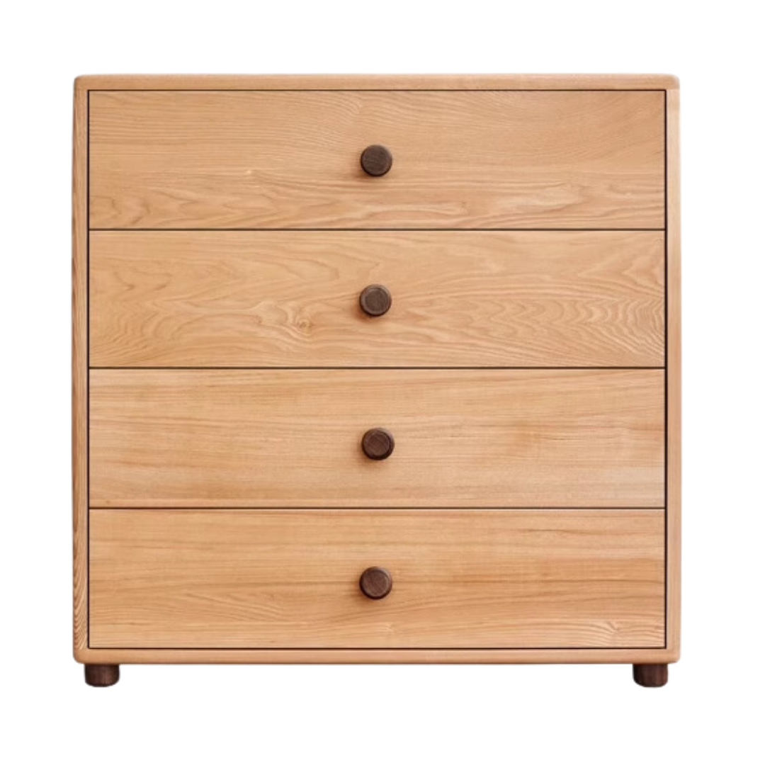 29.1х17.5x29.5 inch/ 74x44.5x75сm/ Natural Wood color/ oak four drawers wide chest of drawers