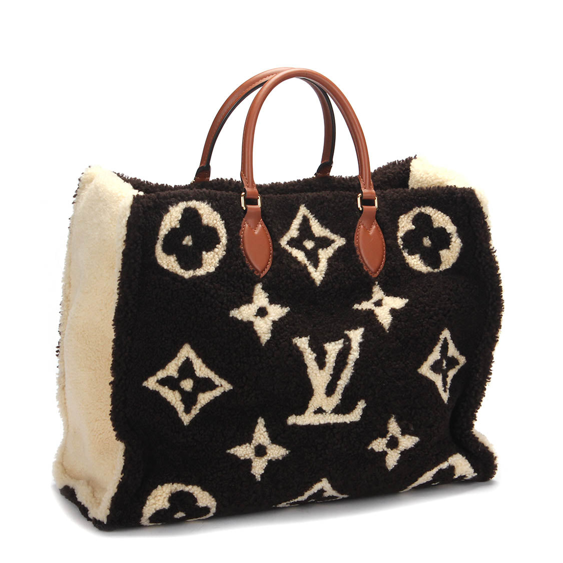 Louis Vuitton Monogram Fleece Teddy Onthego GM M55420 Handbag - Stylish Designer Tote for Women, Travel, Work & Everyday Use