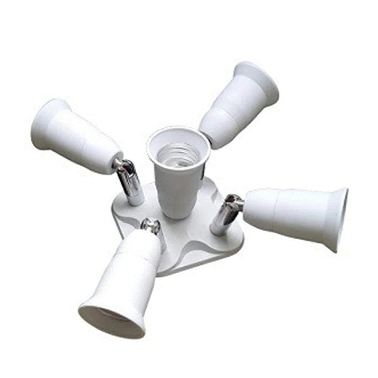 E27 to E40 Bulb Socket Adapter - Universal Lamp Holder Converter with Splitter Function - Perfect for Home Lighting, Workshop, and Outdoor Fixtures