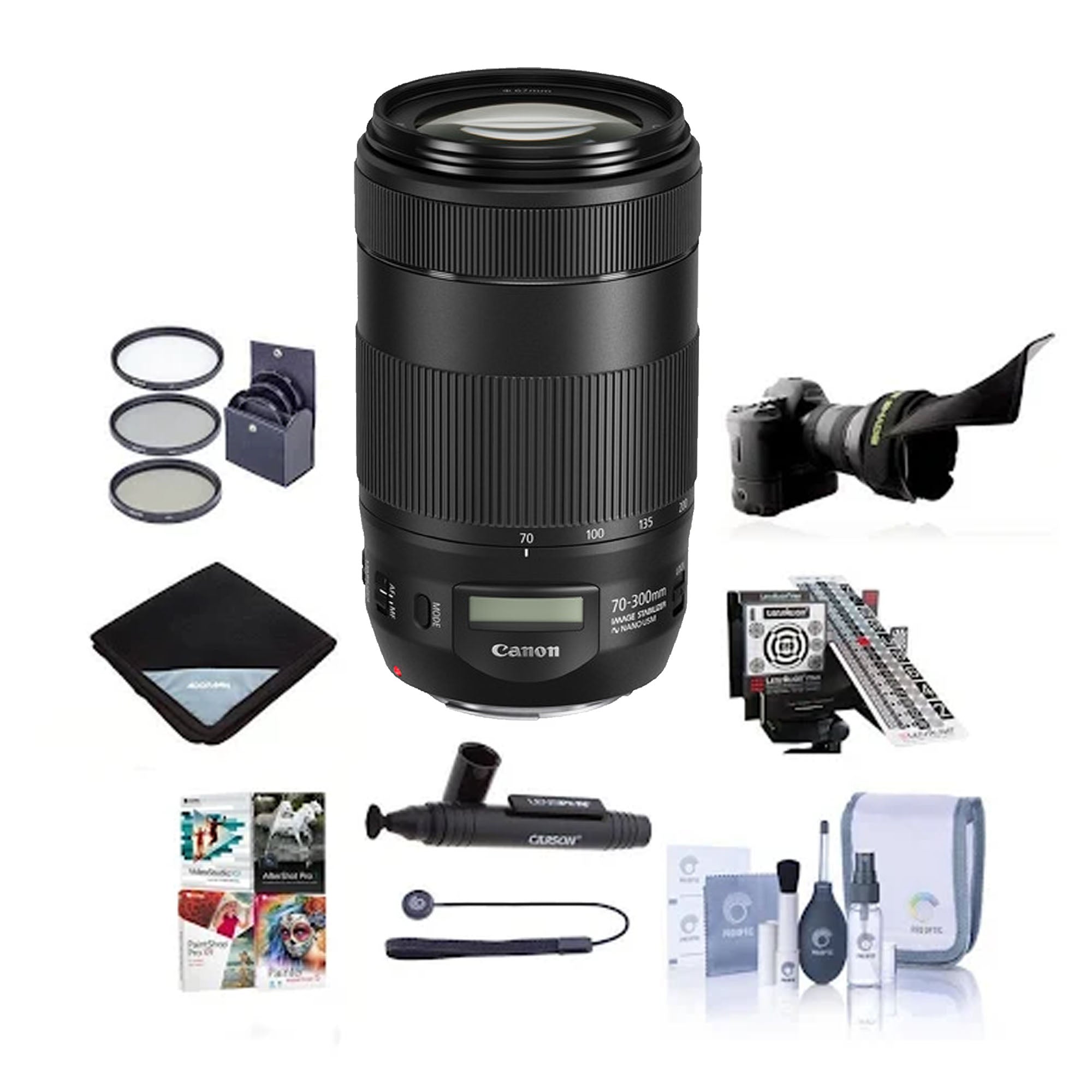 Canon EF 70-300mm f/4-5.6 IS II USM Telephoto Zoom Lens with Rain Cover - Professional Photography for Sports, Wildlife & Travel