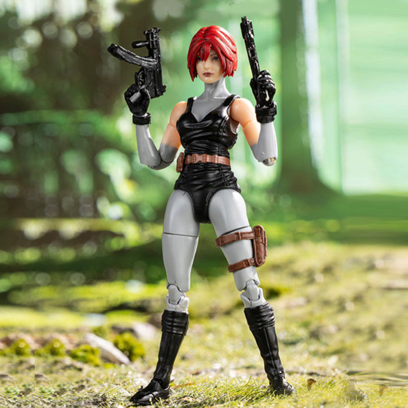 Boris Ping Toys AK18 Series 1/18 Scale Agent Wang & Avina Action Figure - Wave 2 Collectible Model for Display, Photography, and Role-Playing Scenes