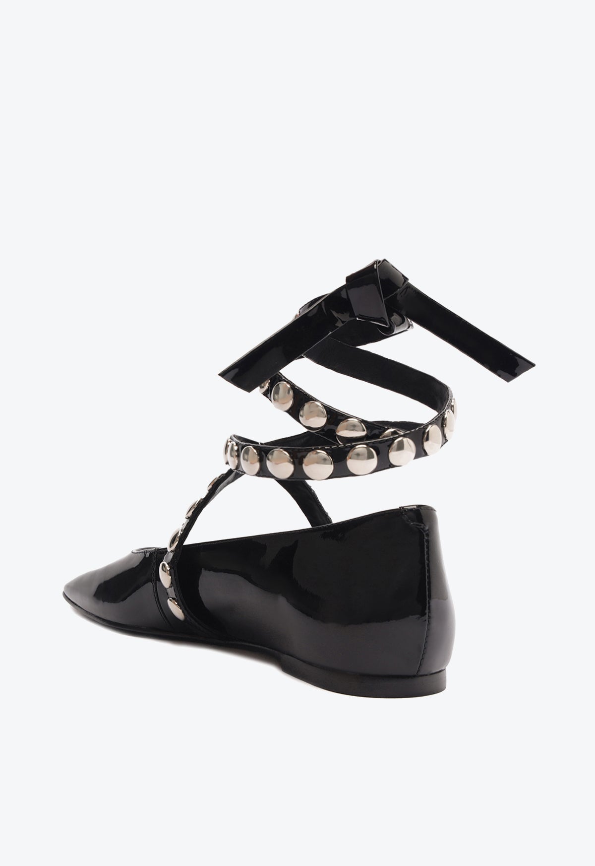 Jaycie Women's Patent Leather Ballet Flats - Comfortable & Stylish Pointed Toe Flats for Work, Office, and Casual Wear