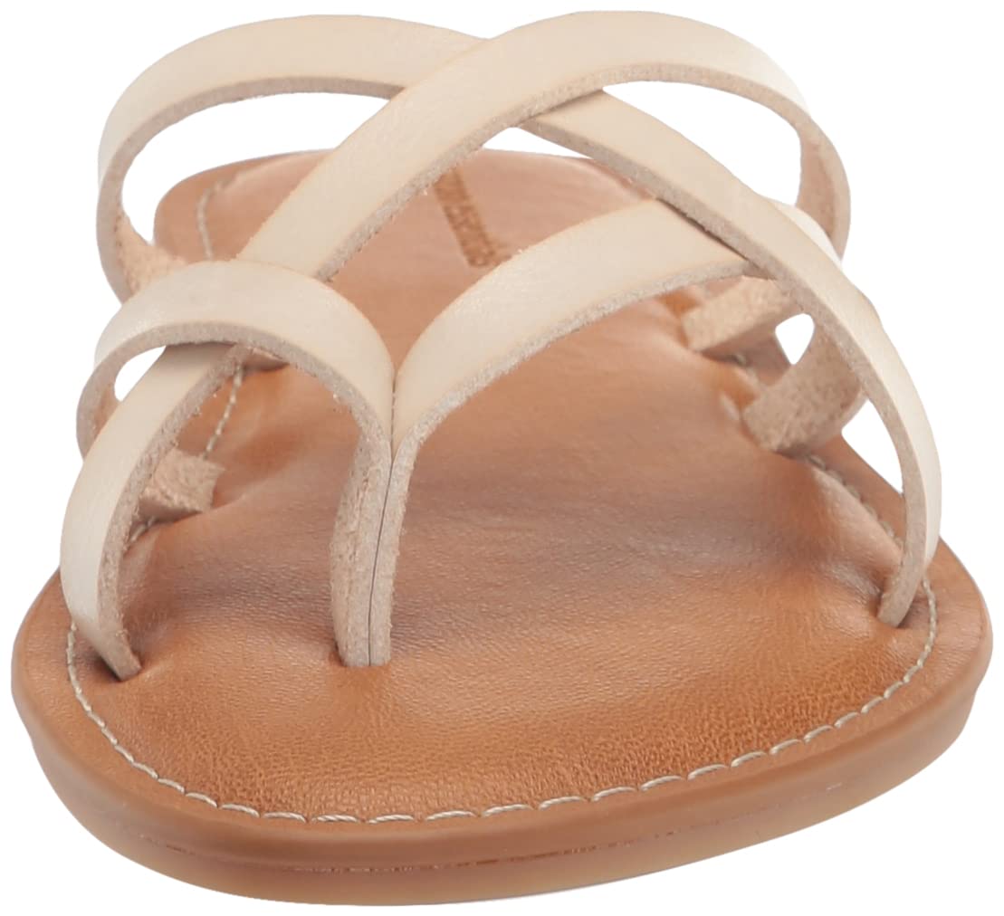 Amazon Essentials Women's Strappy Slide Flat Sandals - Comfortable Summer Casual Shoes for Beach, Pool, and Everyday Wear