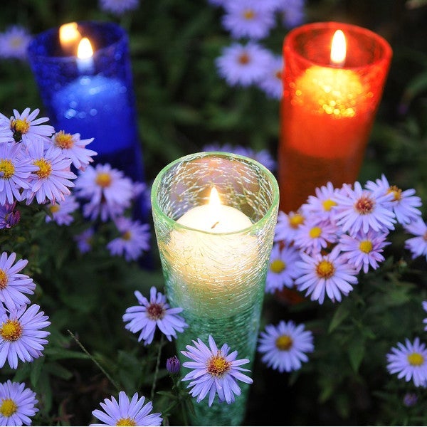 Sparkling Votive Cone Candles - Elegant Decorative Tea Lights for Weddings, Parties, and Home Decor