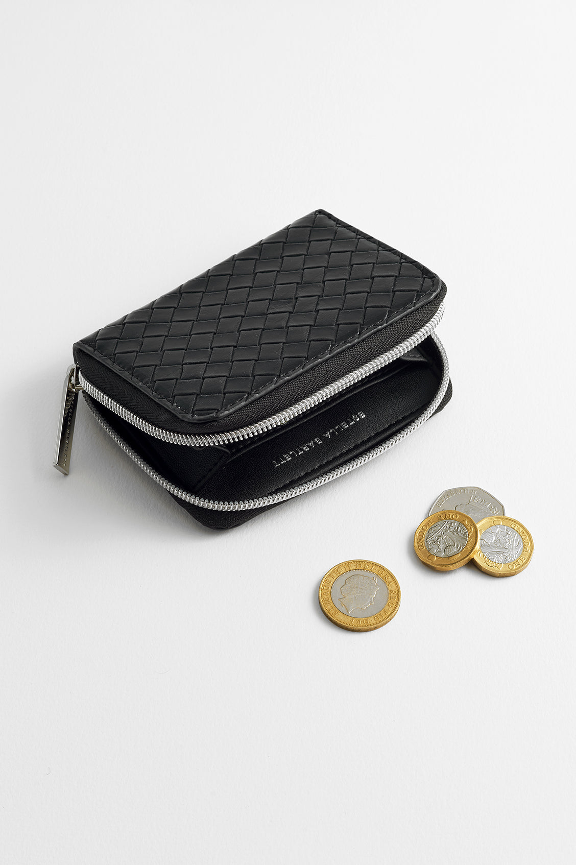 Black Weave Zip Around Purse EBP5394 - Stylish Crossbody Bag for Women, Perfect for Work, Travel & Everyday Use
