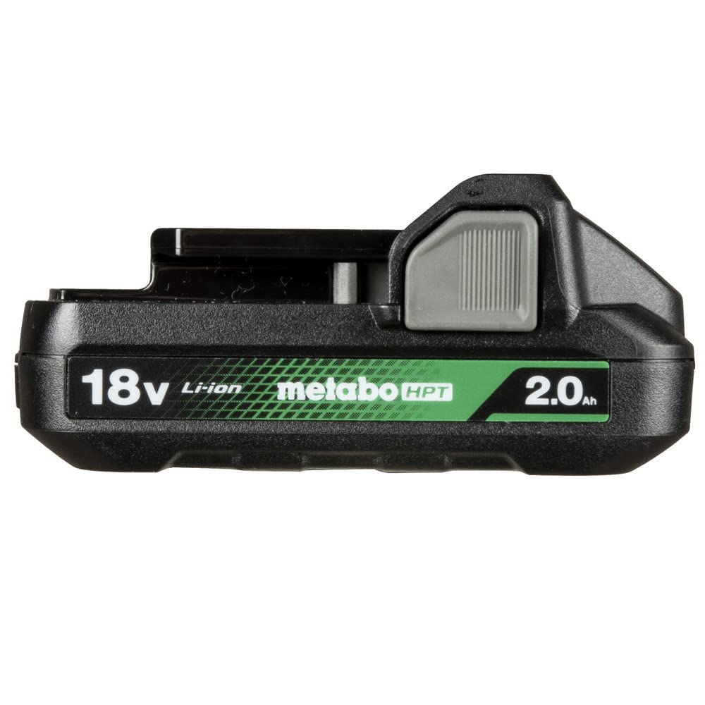 Metabo HPT 18V 2-Pack Lithium-Ion Batteries with Fast Charger Kit | 2.0Ah High-Capacity Batteries with LED Charge Indicator | UC18YKSLS | Perfect for Cordless Power Tools, Drills, Saws and Outdoor Equipment