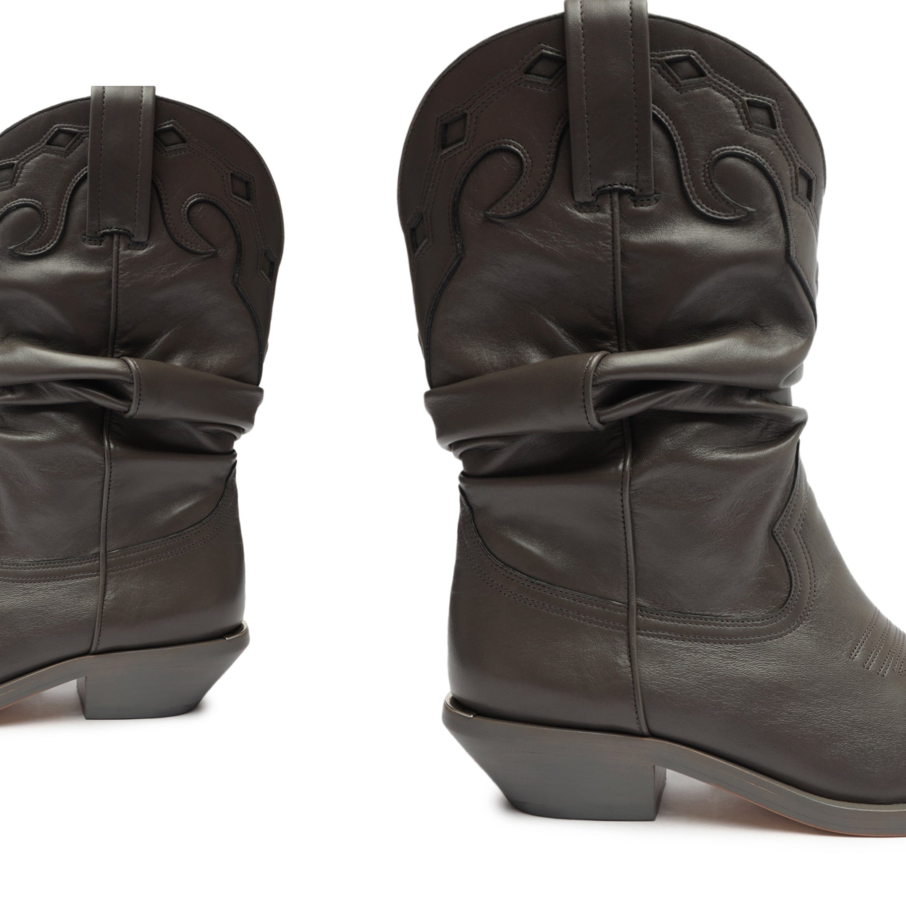 Zachy Women's Casual Nappa Leather Ankle Boots - Comfortable Slip-On Booties for Fall & Winter, Fashionable Low Heel Shoes for Work, Travel & Everyday Wear