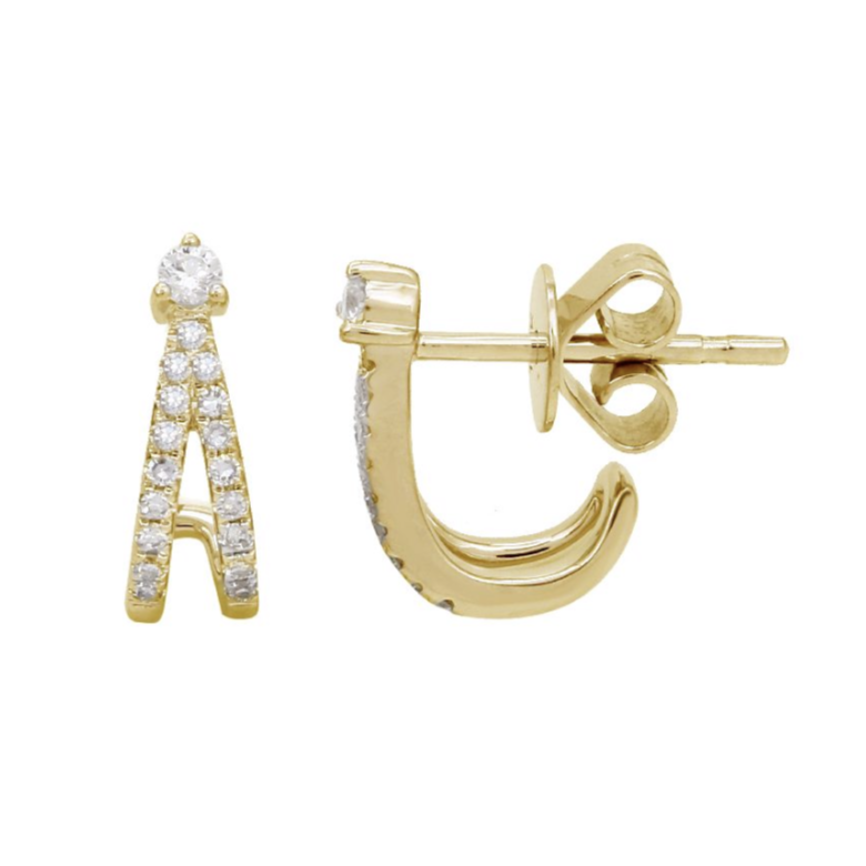 Mini Stud Double Cage Earrings - Trendy Punk Gothic Jewelry for Women - Perfect for Parties, Concerts & Everyday Wear