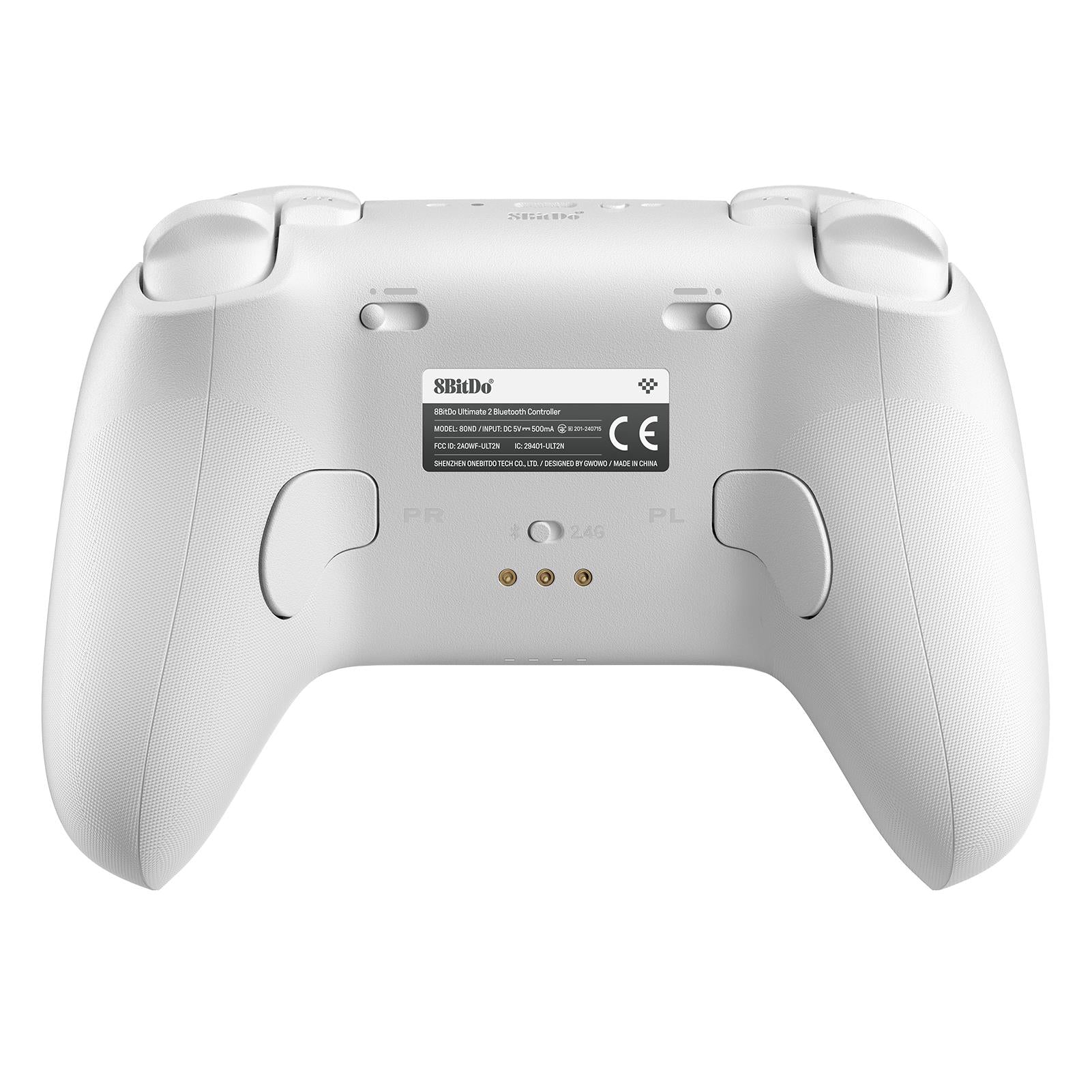 8BitDo Ultimate Bluetooth Controller for PC, Switch, Android - Wireless Gamepad with Hall Effect Joystick, Adjustable Triggers (White) - Perfect for Gaming, Streaming & Esports