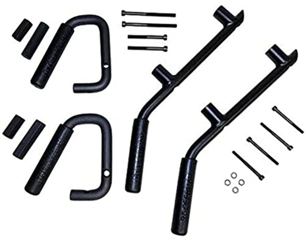 Crown Automotive RT27063 Off-Road Grab Handle Kit - Heavy Duty Assist Handles for Jeep Wrangler, Truck & SUV - Perfect for Off-Roading, Camping & Adventure Trips