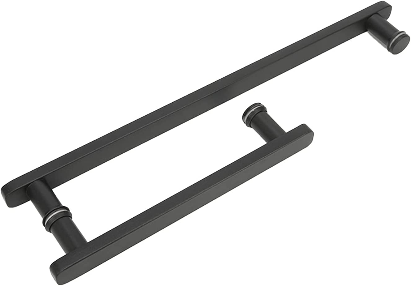 MIQXUAN Heavy Duty Stainless Steel Shower Door Handle - 225mm & 425mm Hole Center Spacing - Glass Door Pull Push Handle for Bathroom, Shower Enclosure & Entry Door - Perfect for Modern Home & Commercial Spaces