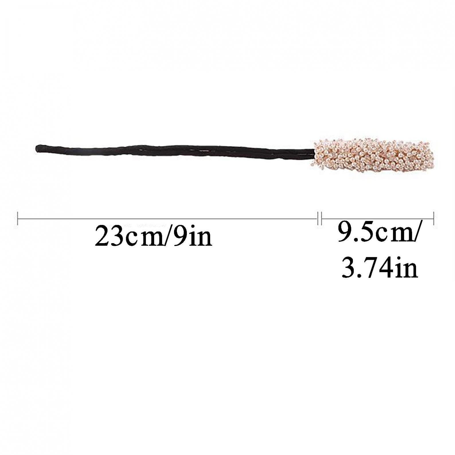Rhinestone Hair Bun Maker - Elegant Hair Styling Tool for Women & Girls | Easy Donut Bun Maker with Rhinestone Hair Band | Perfect for Weddings, Parties & Daily Hairstyles | Navy Blue