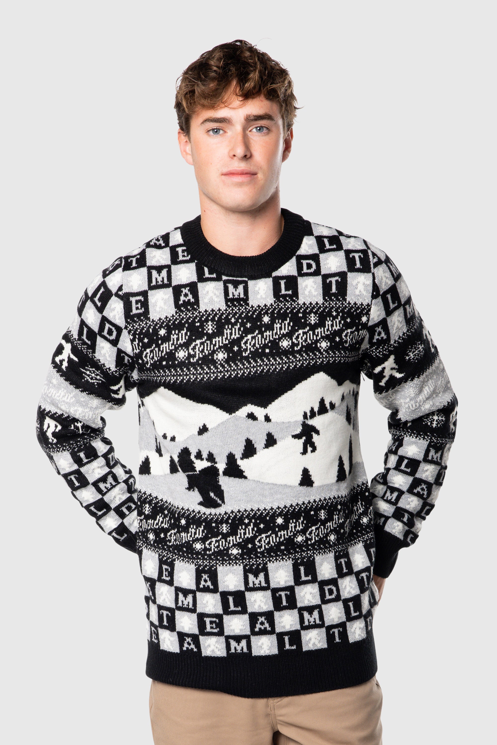 Yeti Party Sweater for Women & Men - Cozy Christmas Holiday Pullover with Fun Designs - Perfect for Ugly Sweater Parties, Festive Gatherings & Winter Celebrations