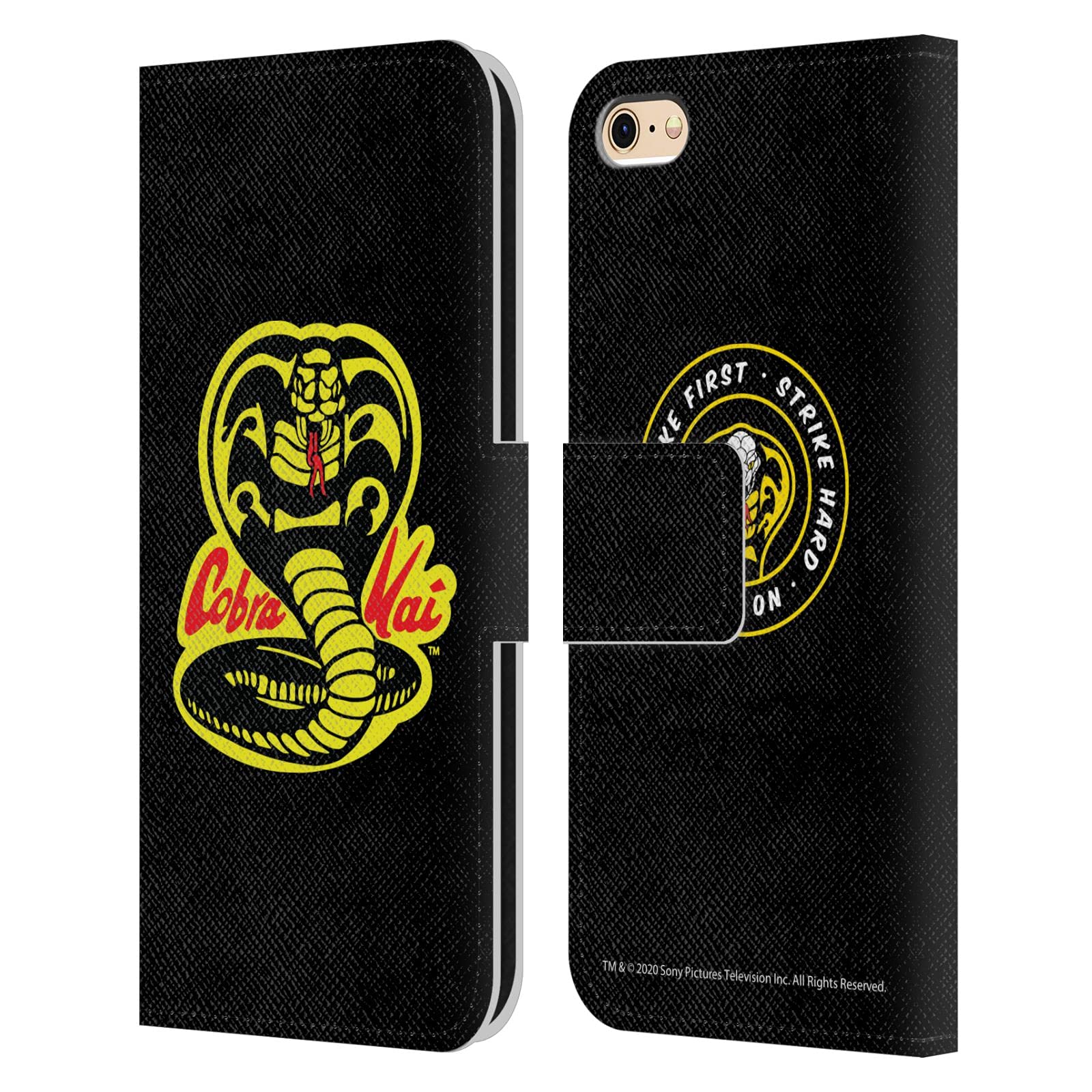 Official Cobra Kai Leather Wallet Case for iPhone 6/6s - Licensed Head Case Designs - Perfect for Fans & Daily Protection