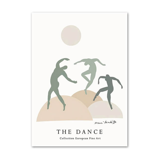 Sage Green Cut Out Canvas Posters - Modern Wall Art for Living Room, Bedroom & Office Decor